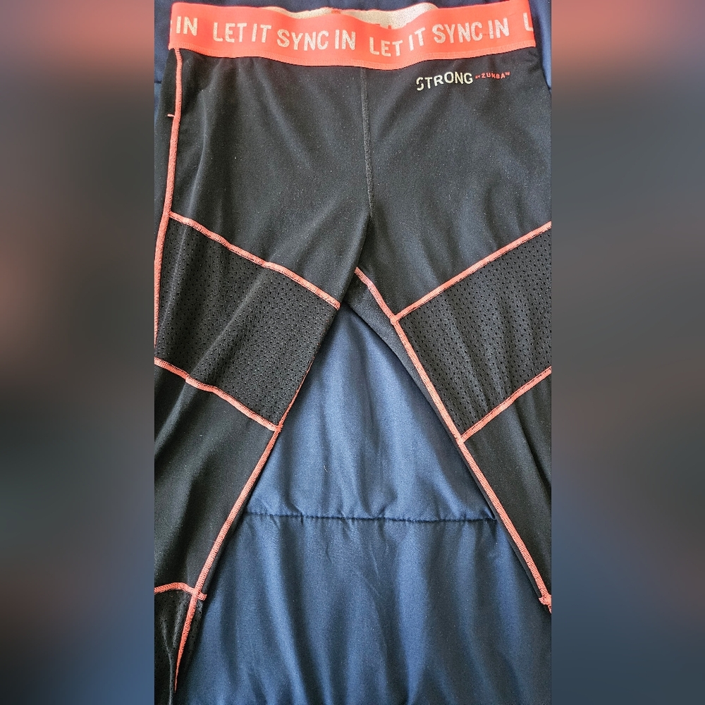 Black and Orange Athletic Leggings